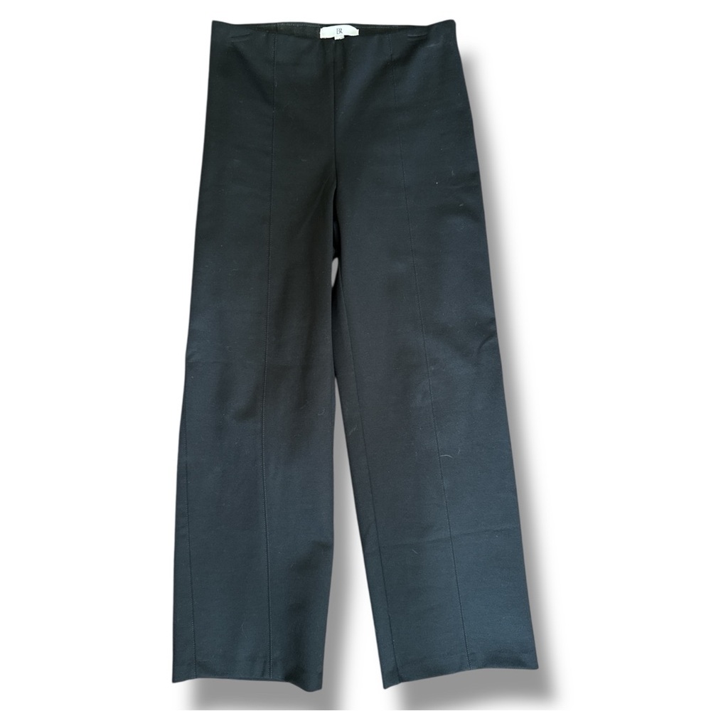 Banana Republic Black Ponte Pull-On Wide Leg Pants Size Small - Picture 2 of 14